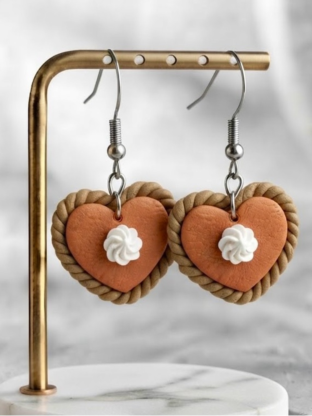 Taste of Fall — Pumpkin Pie — Handmade Earrings